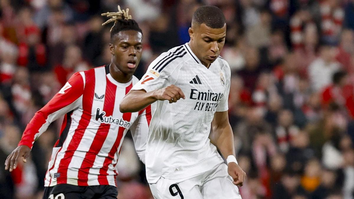 Liga: Real Madrid falls in Bilbao, with another penalty missed by Mbappé