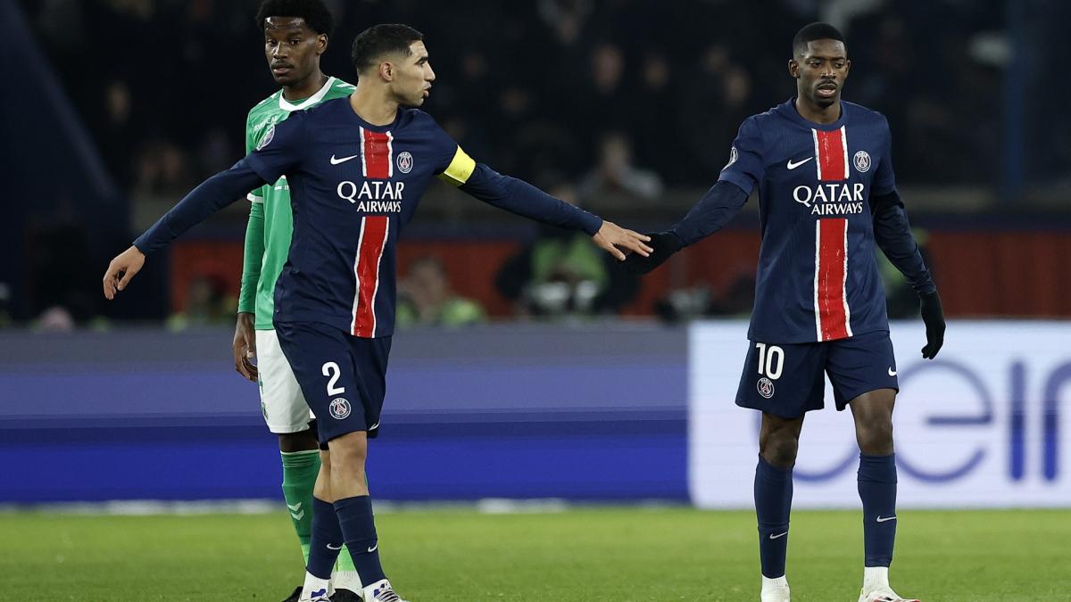 Ligue 1: PSG of a great Ousmane Dembélé dominates AS Saint-Etienne