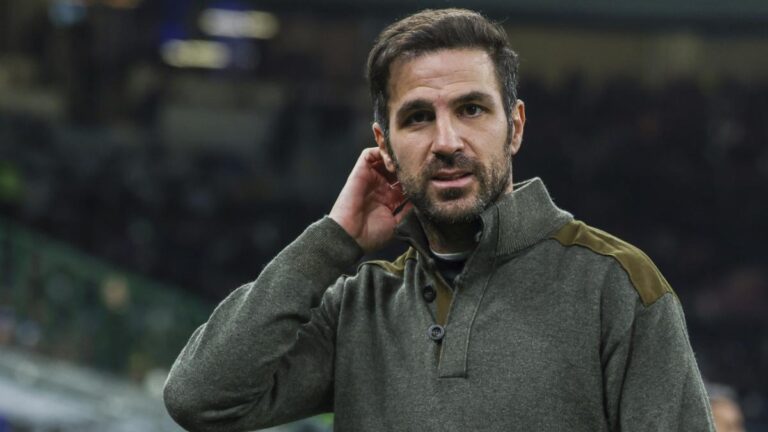 A bench is available to Cesc Fabregas
