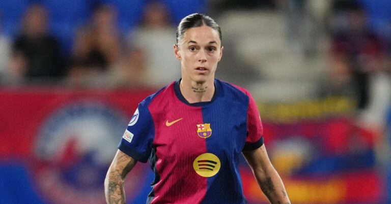 The obscene skid of a Barça player in the middle of a match (video)