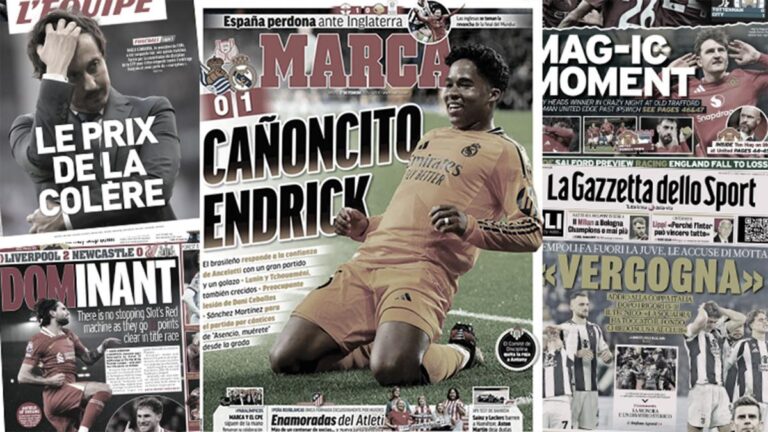 The rebirth of Endrick ignites Spain, the Italian press lights Thiago Motta