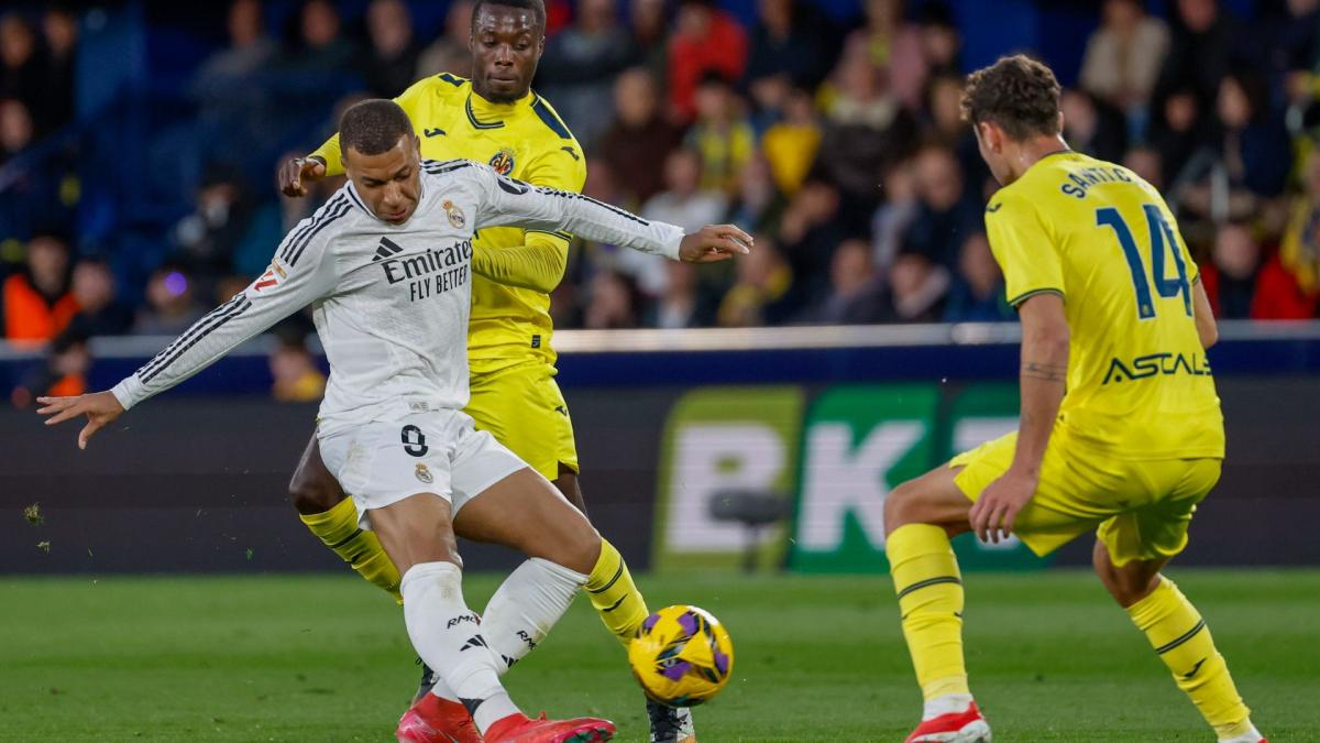 Liga: Thanks to Mbappé, Real Madrid beats Villarreal and leads leader