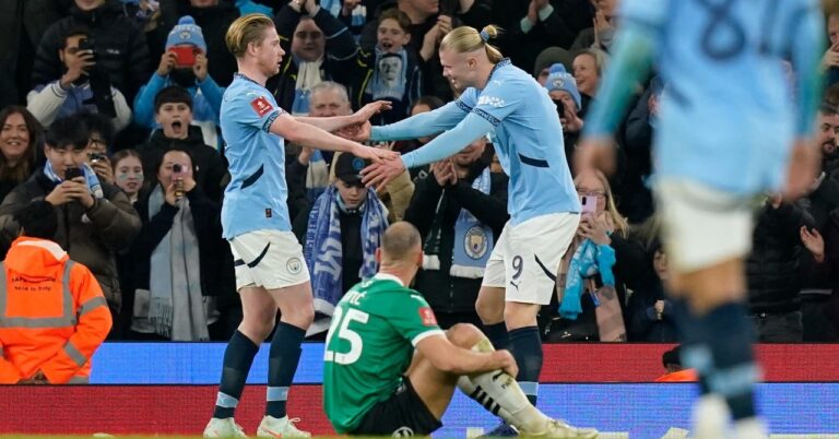 Manchester City escapes Plymouth trap