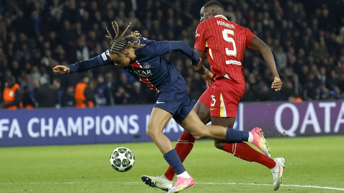 PSG-Liverpool: Konaté's cash response on controversial action with Barcola