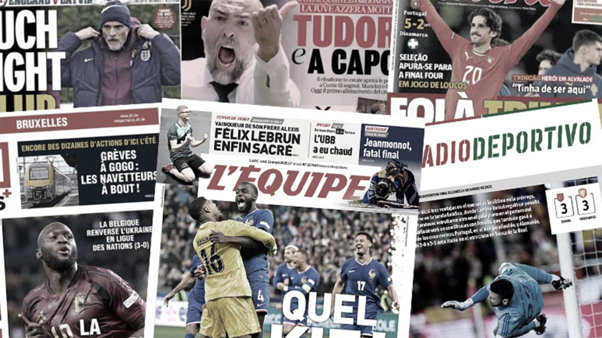The Rontada des Blues delights the press, Tuchel offers himself a first controversy with England
