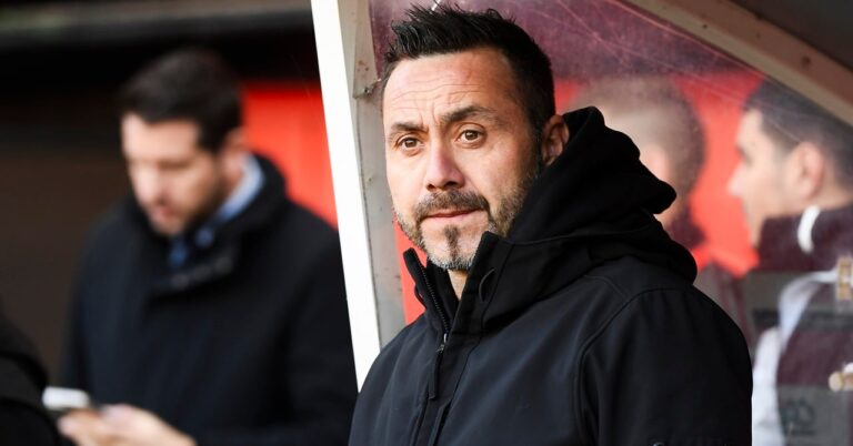 When De Zerbi sanctions his players after defeat in Reims
