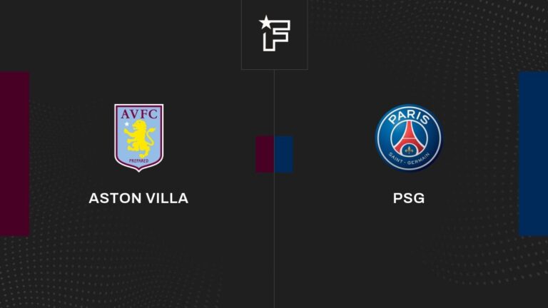 Follow the Aston Villa-Paris Saint-Germain meeting live commented live 20:50-Champions League