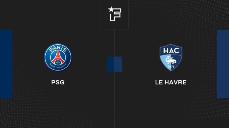 Follow the meeting Paris Saint-Germain-Le Havre live commented Live 16:50-Ligue 1