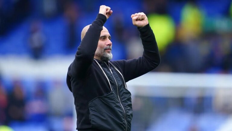 Manchester City: the explosion of joy by Pep Guardiola