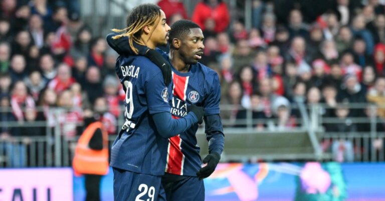 PSG, Dembélé and Barcola on the European roof!