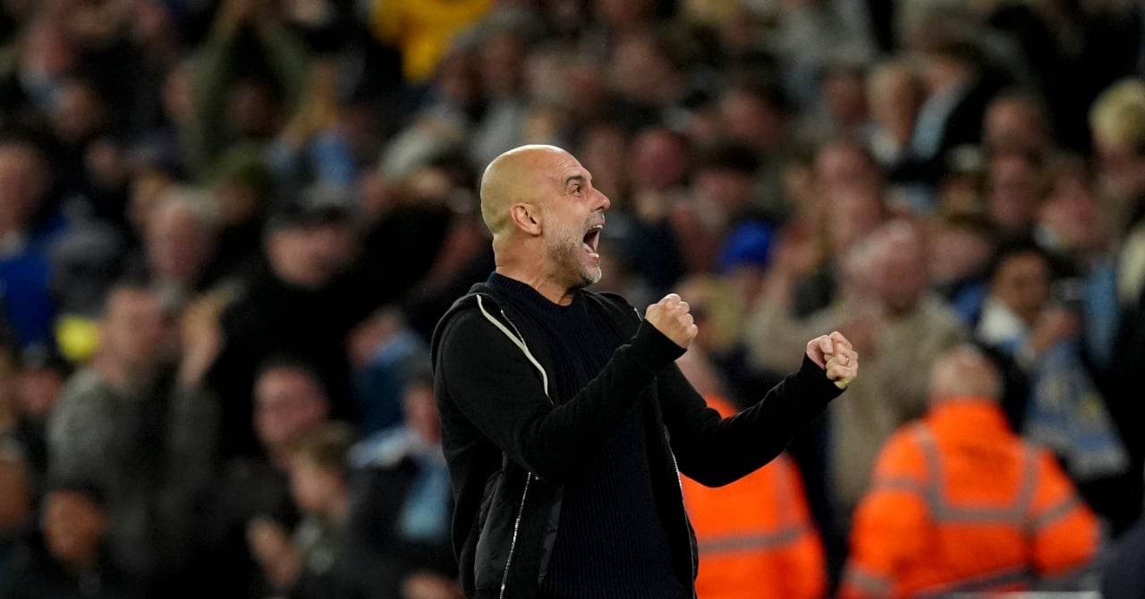 Pep Guardiola, relief!
