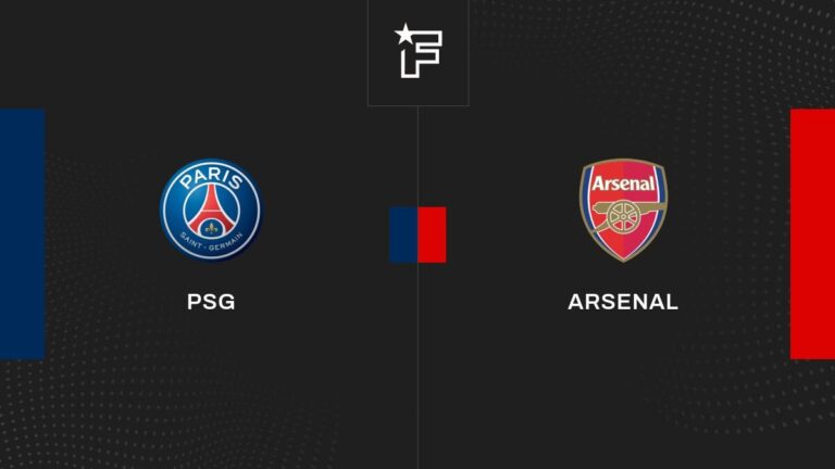 Follow the meeting Paris Saint-Germain-Arsenal live commented Live 20:15-Champions League