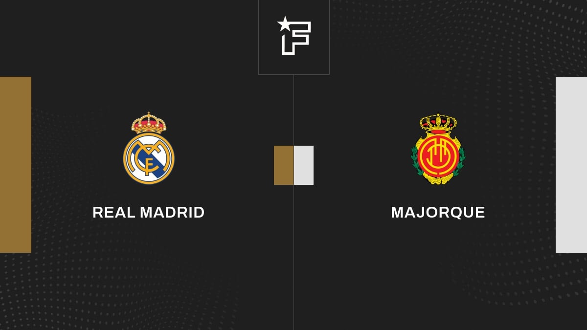Follow the meeting Real Madrid -Majorque live commented Live 21:20 - Liga