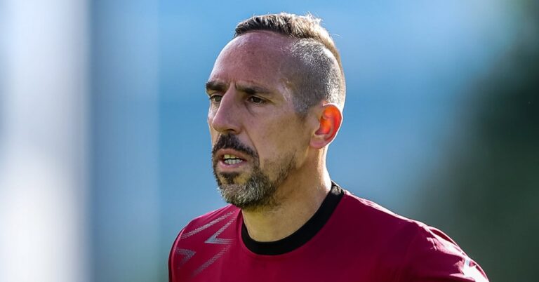 Franck Ribéry in a dirty condition