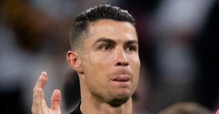 Cristiano Ronaldo, his big tackle in the golden balloon