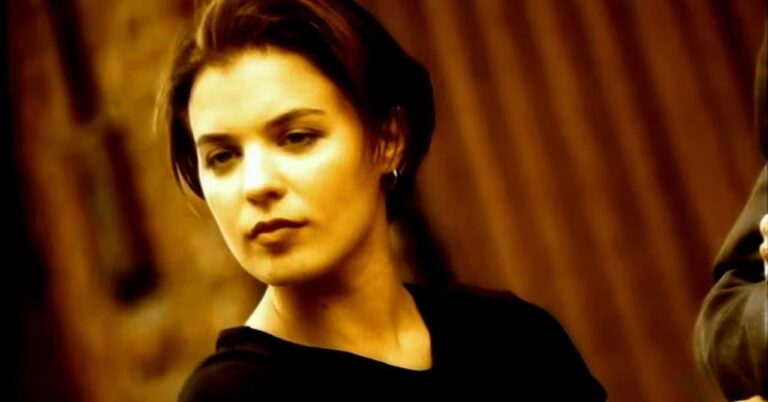 Gala, the singer of Freed from Desire, in a dirty state