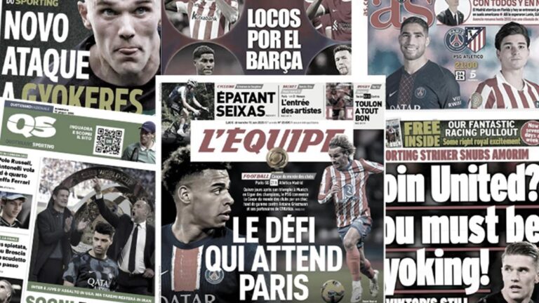 The European press puts pressure on PSG, Viktor Gyökeres made his choice