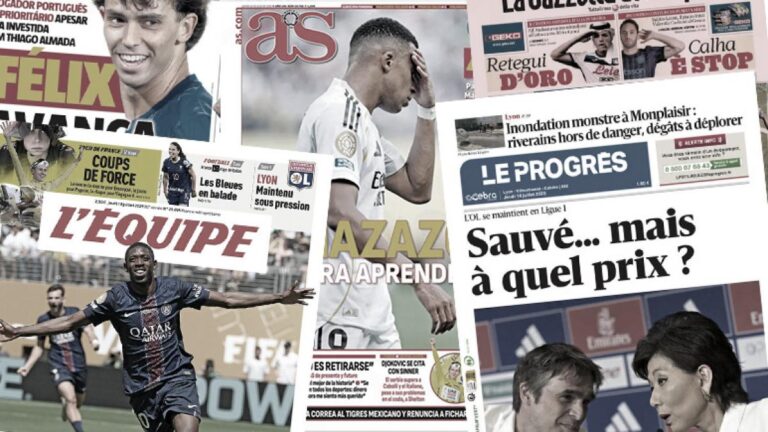 The press reaches after the humiliation of Real against PSG, Europe claims the Ballon d'Or for Dembélé