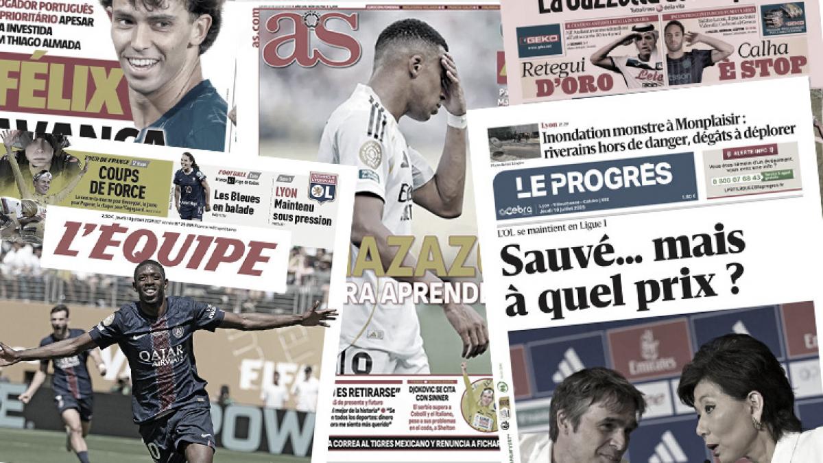 The press reaches after the humiliation of Real against PSG, Europe claims the Ballon d'Or for Dembélé