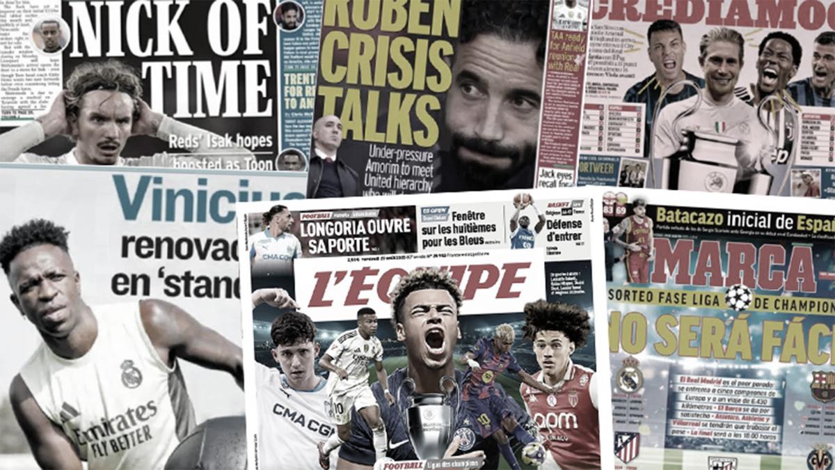 Europe in madness after the Champions League draw, a big battle for Fermin Lopez