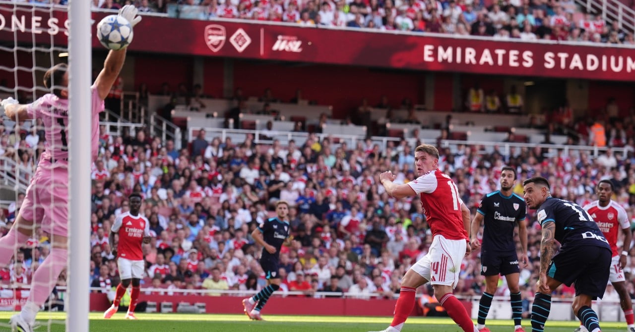 Gyökeres' first goal with Arsenal on video