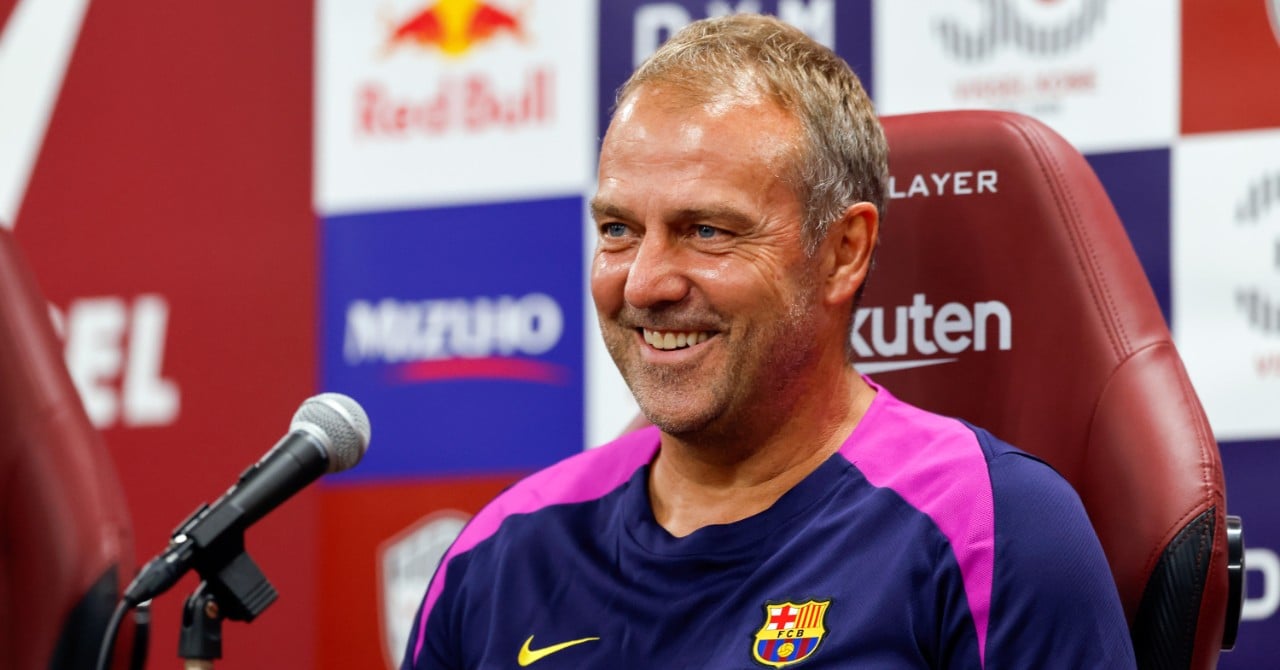 "Proud of my team", Flick is in the angels after the Barça victory!