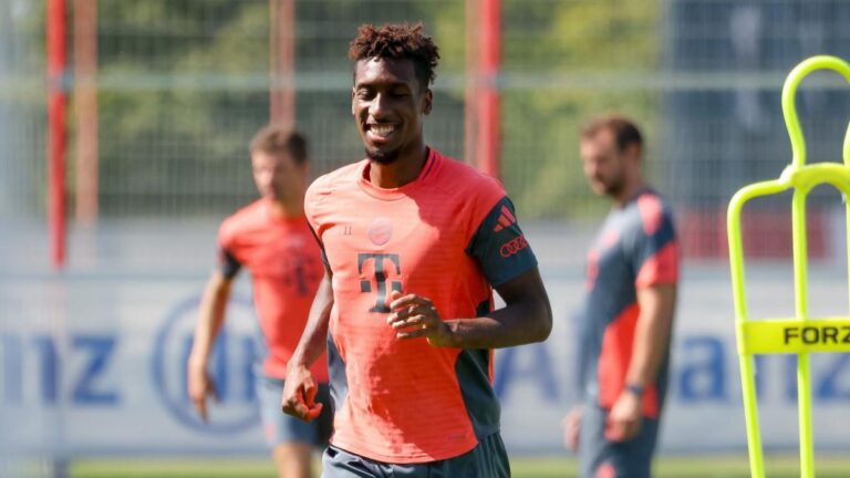 The president of Bayern Munich takes up position for Kingsley Coman