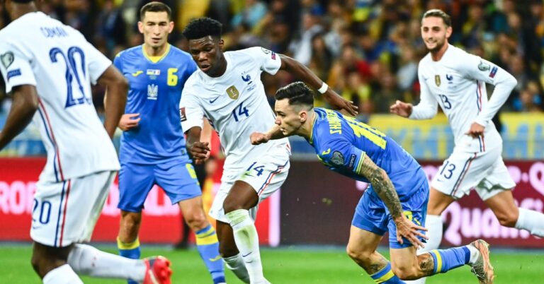 Where will the Ukraine - France match be played?
