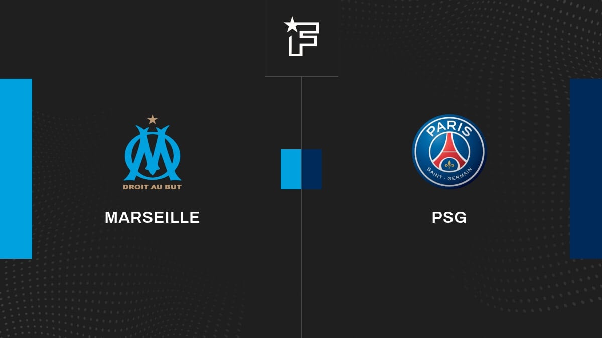 Follow the Olympic meeting of Marseille-Paris Saint-Germain live commented Live 19:50-Ligue 1