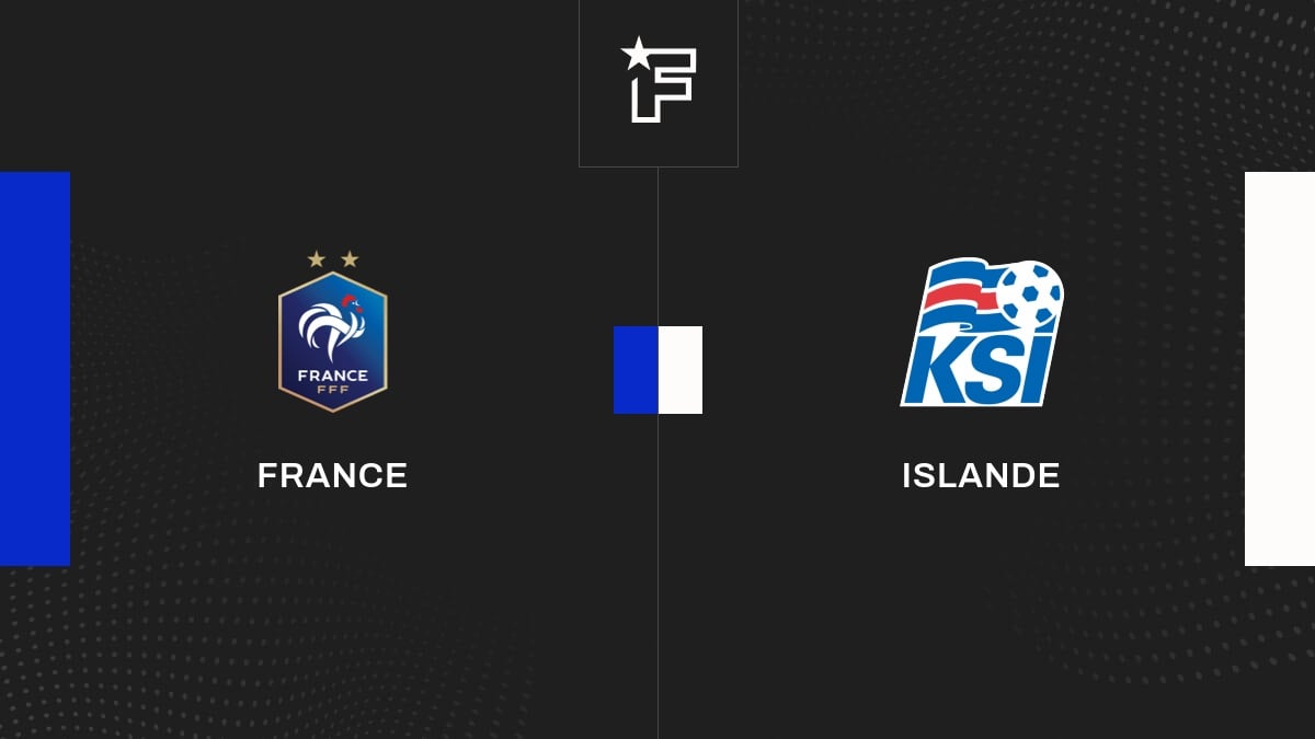 Follow the live France -Island meeting commented Live 20:35 - Eliminatoires CM - Europe
