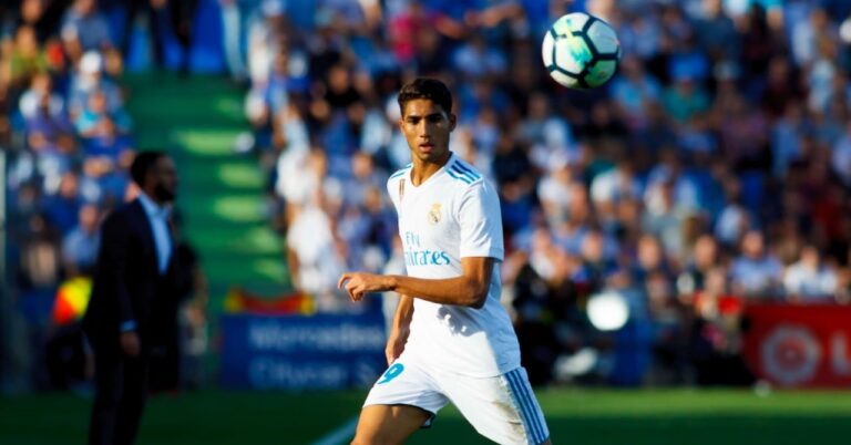 Hakimi in the shoes of one of the sons Zidane