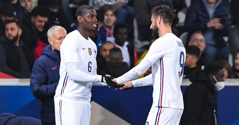 Pogba makes Giroud cry