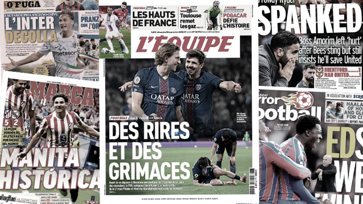The English press on Ruben Amorim, the Manita de l'Atletico shocks Europe