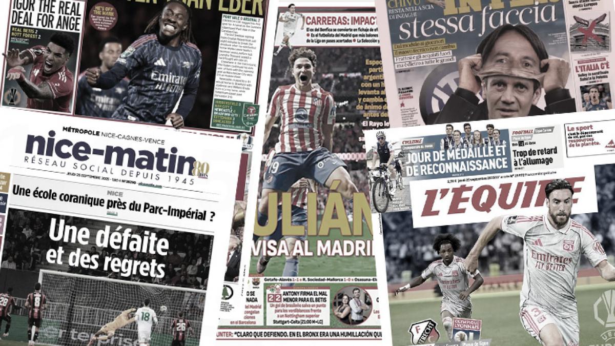 The press disappointed by the new defeat of the OGC Nice, Spain ignites for Julian Alvarez after his masterclass