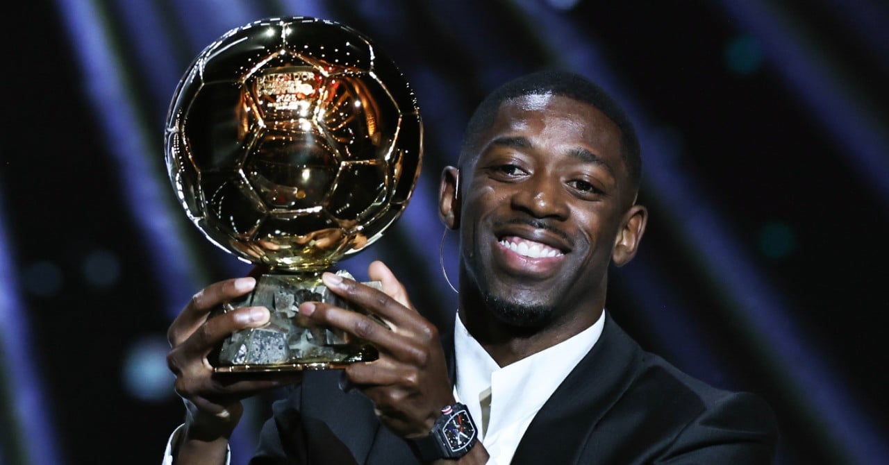 What rapper was chosen to celebrate the Ballon d'Or?
