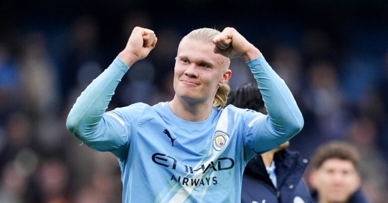Haaland puts City ahead, Mateta scores Palace hat-trick
