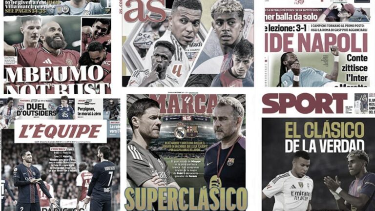 The French press crowns Achraf Hakimi, Barça already accuses the refereeing before the Clasico