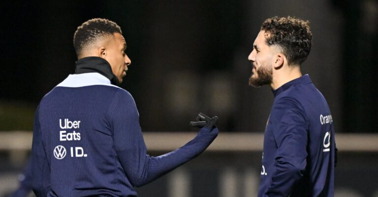 Kylian Mbappé totally lets loose on Rayan Cherki!