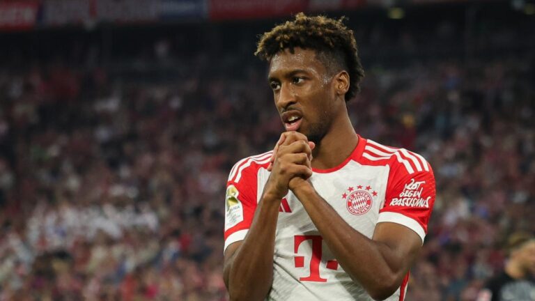 Bayern Munich's vibrant tribute to Kingsley Coman
