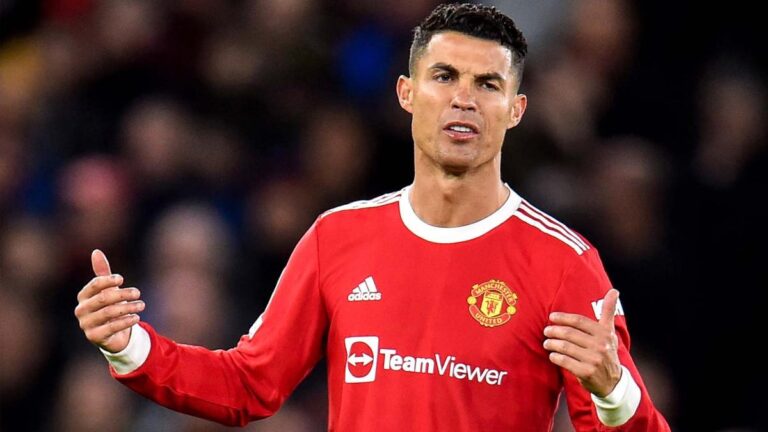 Cristiano Ronaldo makes strong tackle Manchester United