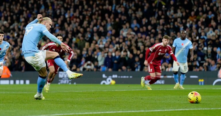 Haaland, another missed penalty (video)