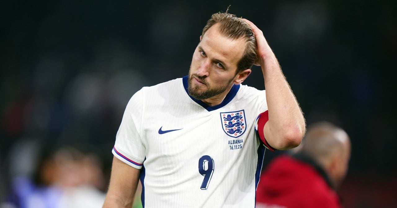 Harry Kane, he lets go completely