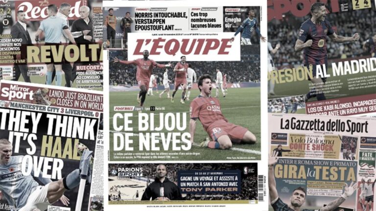 The Spanish press goes crazy for Lewandowski, Jeremy Doku shocks England
