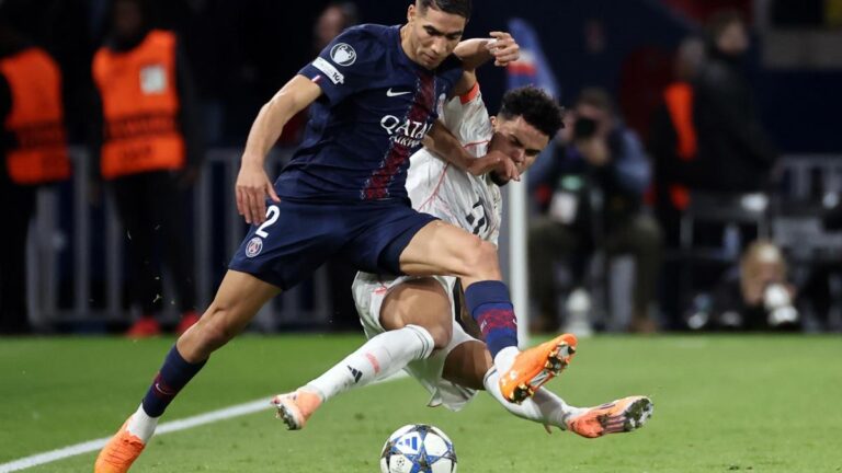 Video: social networks are shocked after Luis Diaz's tackle on Hakimi