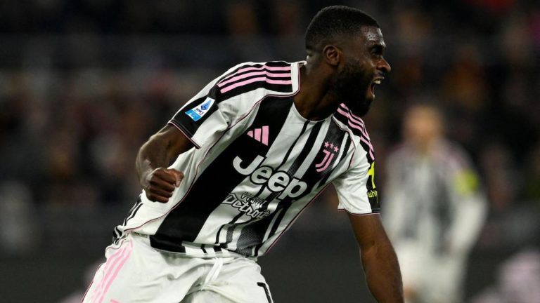 Serie A: Jérémie Boga takes part in the Juventus party against Pisa