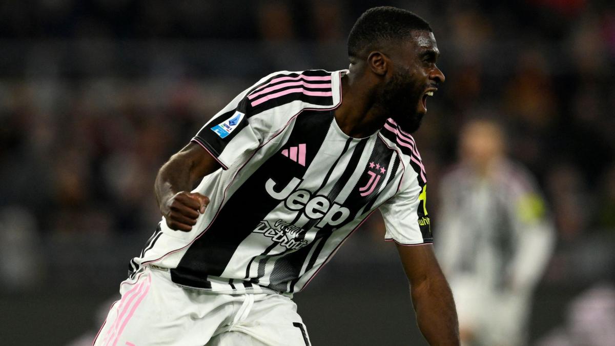 Serie A: Jérémie Boga takes part in the Juventus party against Pisa