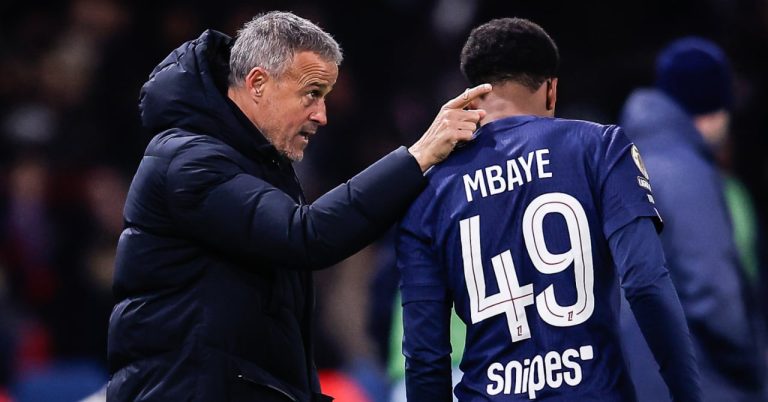 PSG, the downgrading of Ibrahim Mbaye confirmed by Luis Enrique