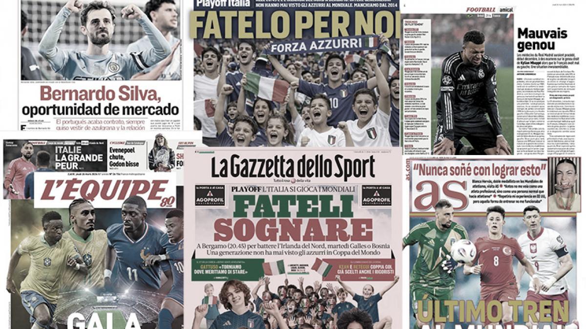 Italy fears yet another fiasco, the press salivates before the France-Brazil clash