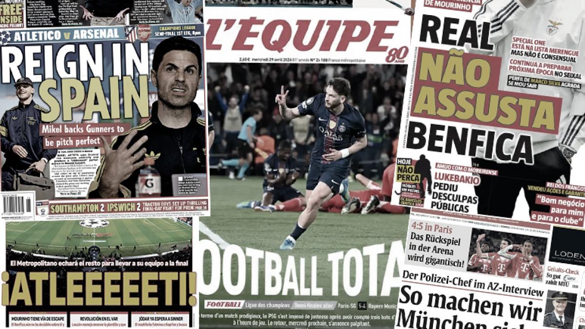 The international press in ecstasy after PSG-Bayern, Portugal does not want José Mourinho at Real Madrid