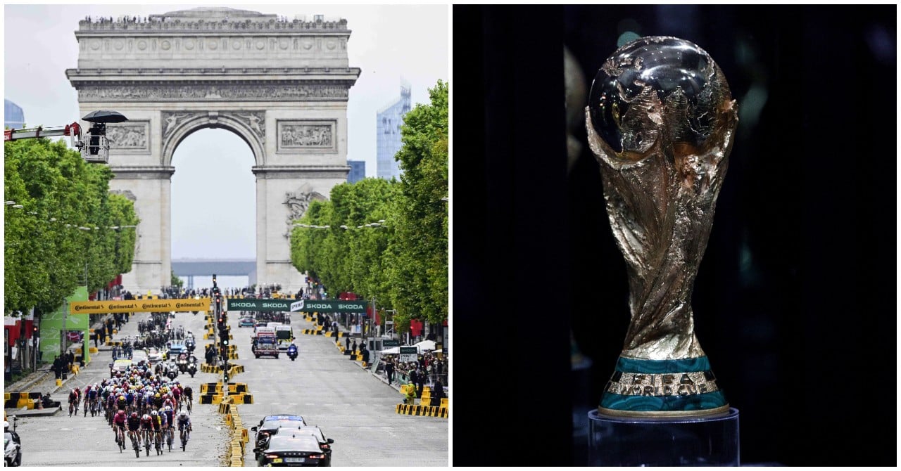 Tour de France and World Cup, a comedian incites violence